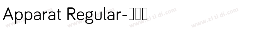 Apparat Regular字体转换